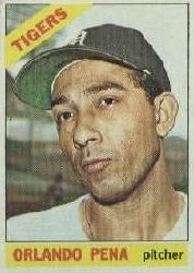 1966 Topps Baseball Cards      239     Orlando Pena
